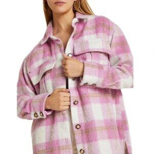 River Island Longline Plaid Shacket